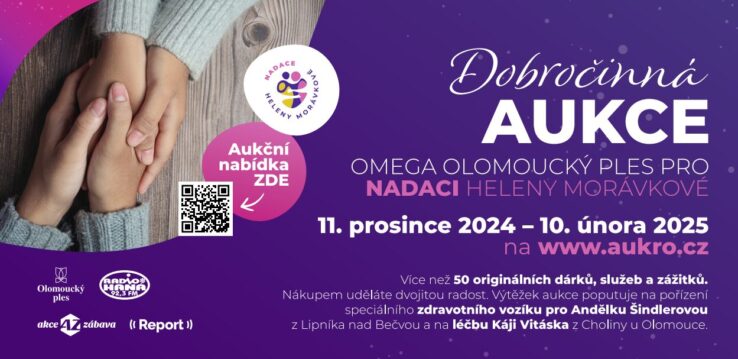 Dobročinná aukce pomůže potřebným v roce 2025